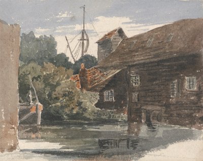 Mühle in Teddington an der Themse von Peter de Wint